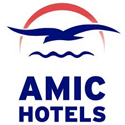 الشعار الخاص بسلسلة فنادق Amic Hoteles